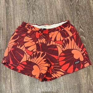 Patagonia Red and Orange Women Shorts